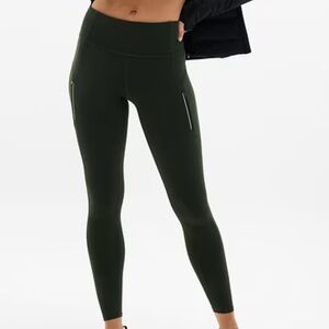 Athleta Green Rainier High Rise Legging